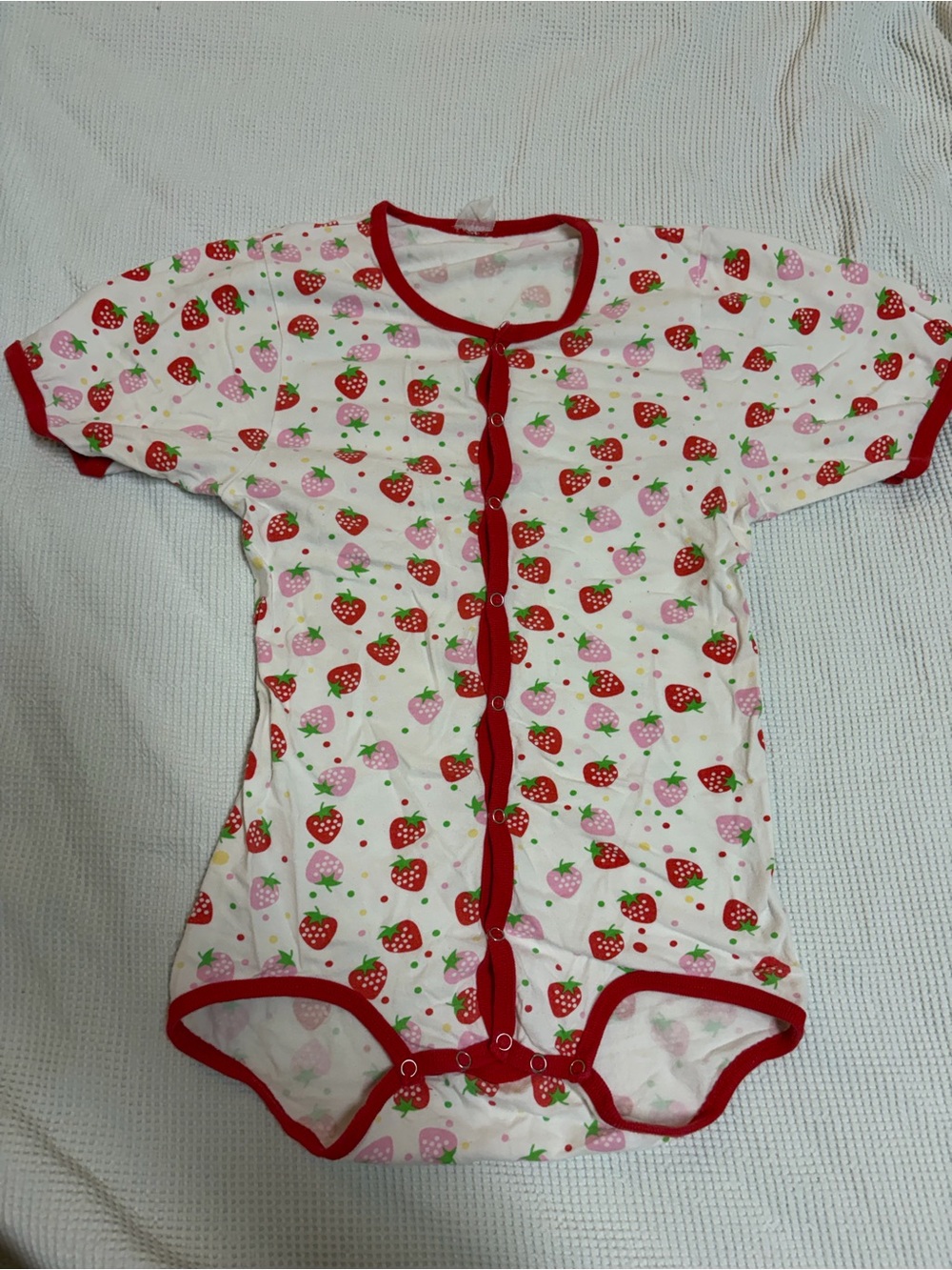 Strawberry adult onesie